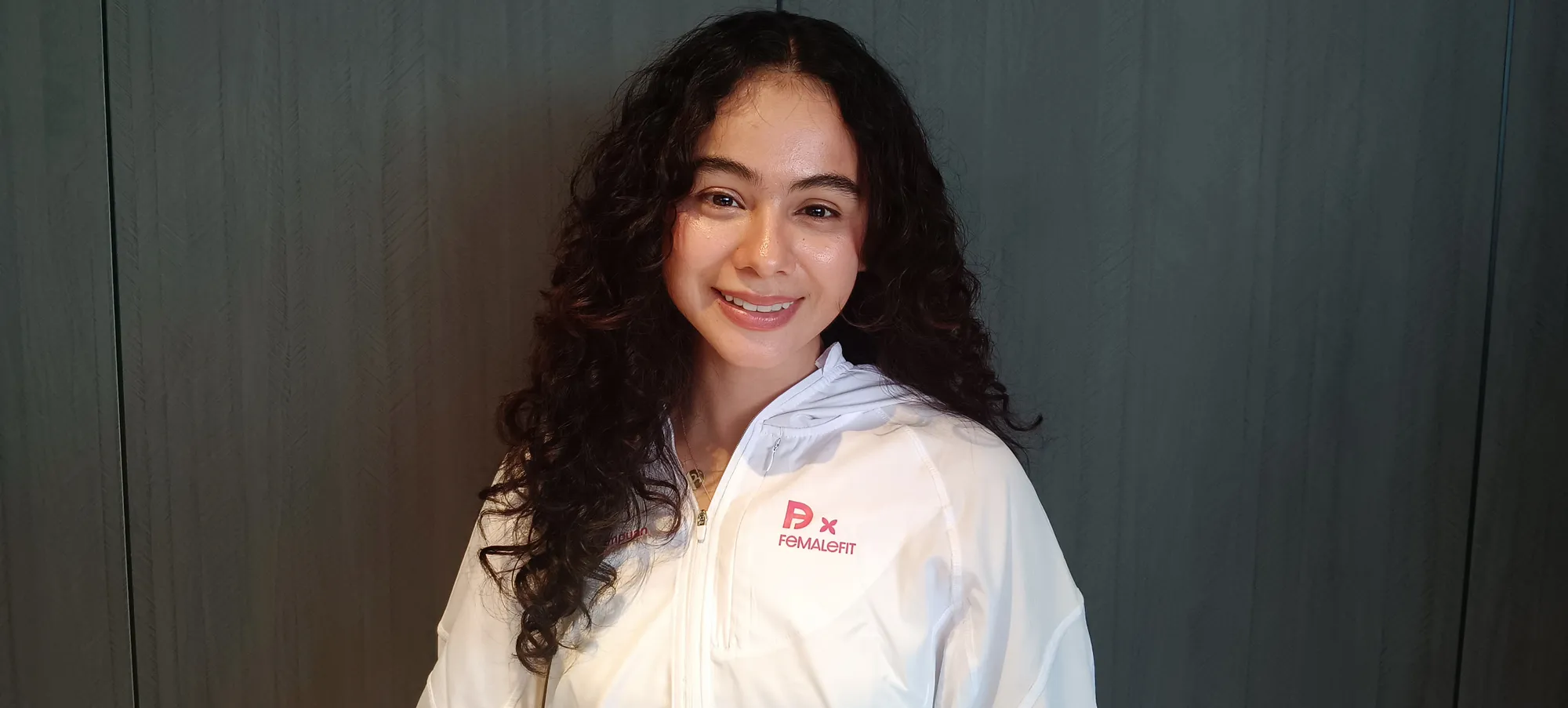 Sahila di Depan Awak Media (cr:KapanLagi.com/Sahal Fadhli)