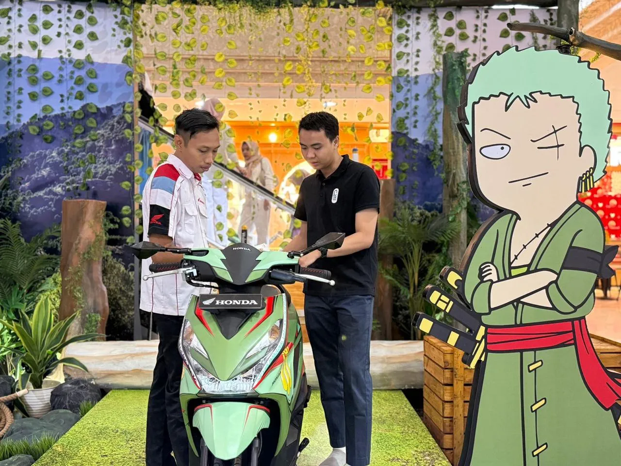 Booth Interaktif Bertema One Piece Tahilalats yang Ciamik