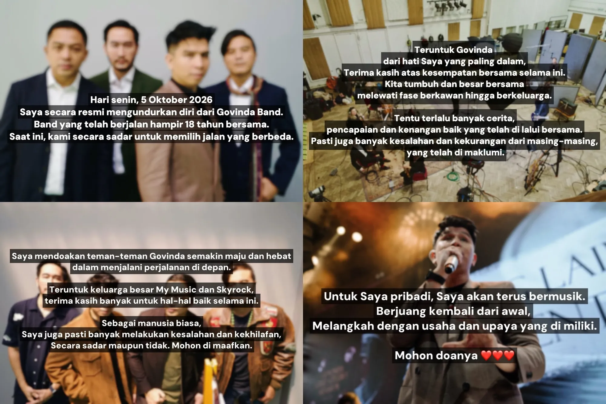 Pengumuman Ifan di Instagram © instagram.com/muhammadirfan
