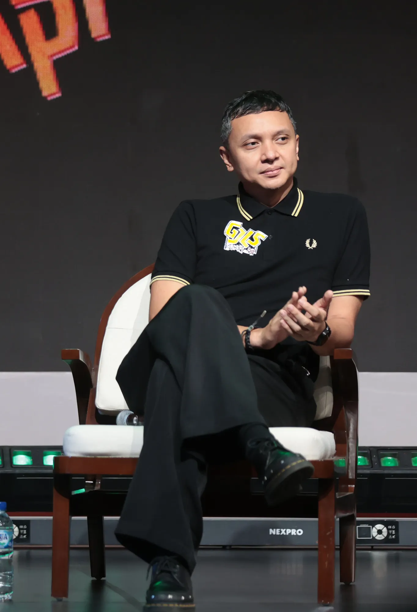 Iga Massardi pakai kaos hitam di Idea Fest 2026 © KapanLagi.com/Budy Santoso