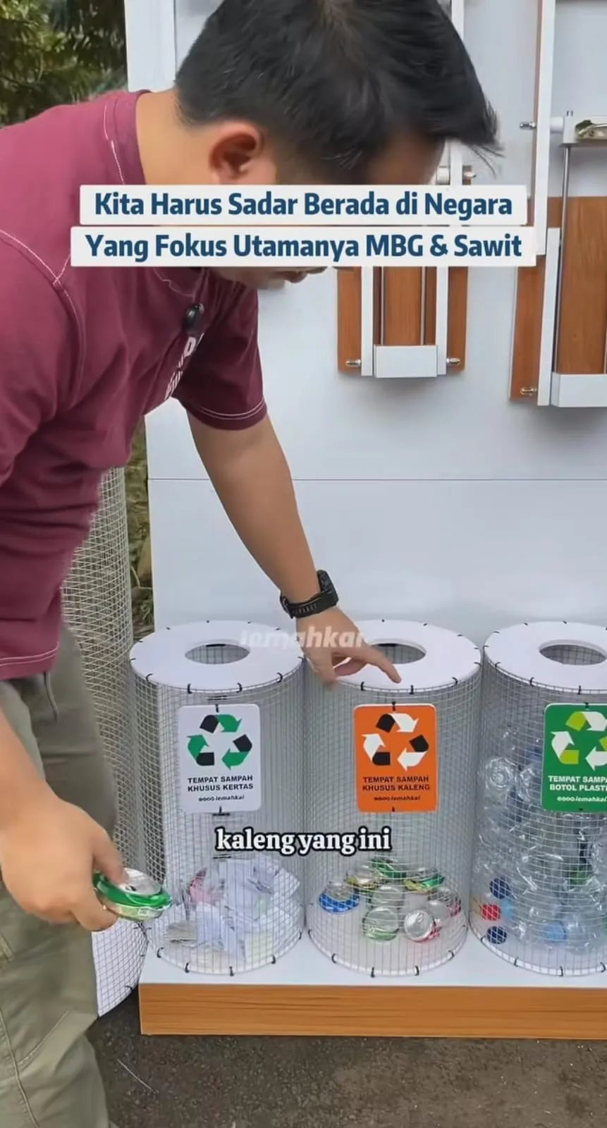 Gerakan Sedekah Sampah ke Bank Sampah (credit: instagram/cahyonoperdana)