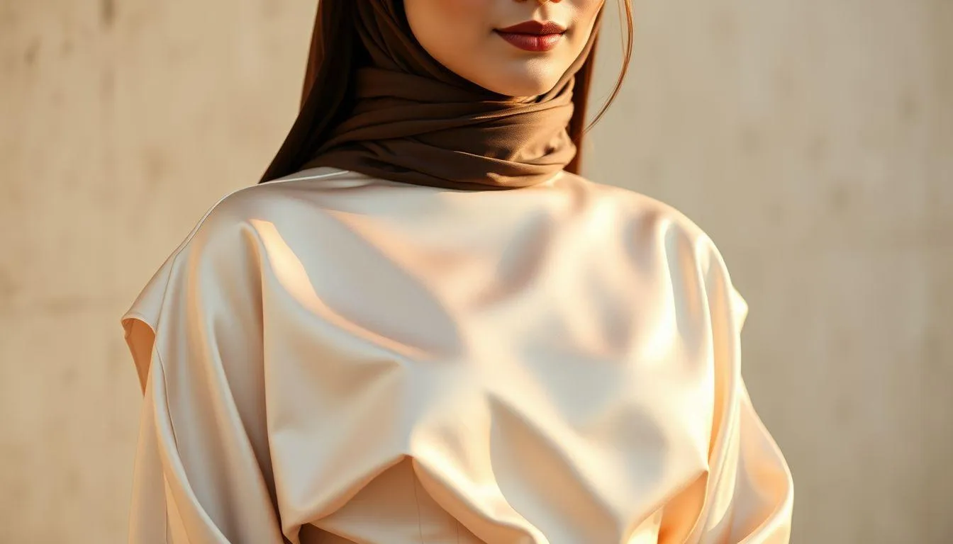 2. Cara Memadukan Tekstur Berbeda dalam Outfit Monochrome Lebaran (c) Ilustrasi AI
