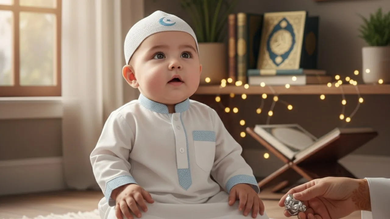 Pengertian dan Makna Nama Bayi Laki-Laki Islami Modern (c) Ilustrasi AI