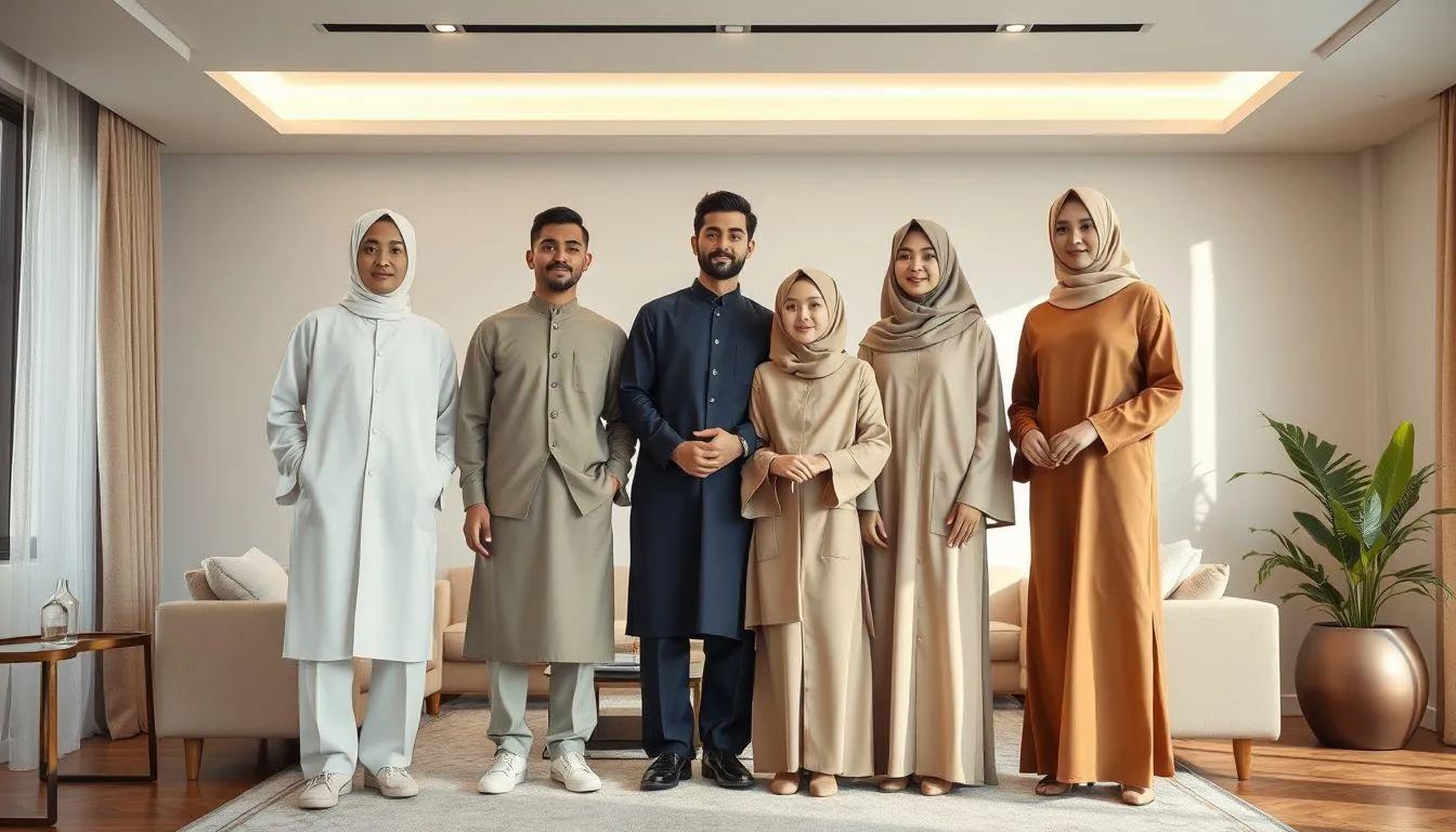 1. Cara Memilih Palet Warna Minimalis untuk Outfit Lebaran (c) Ilustrasi AI