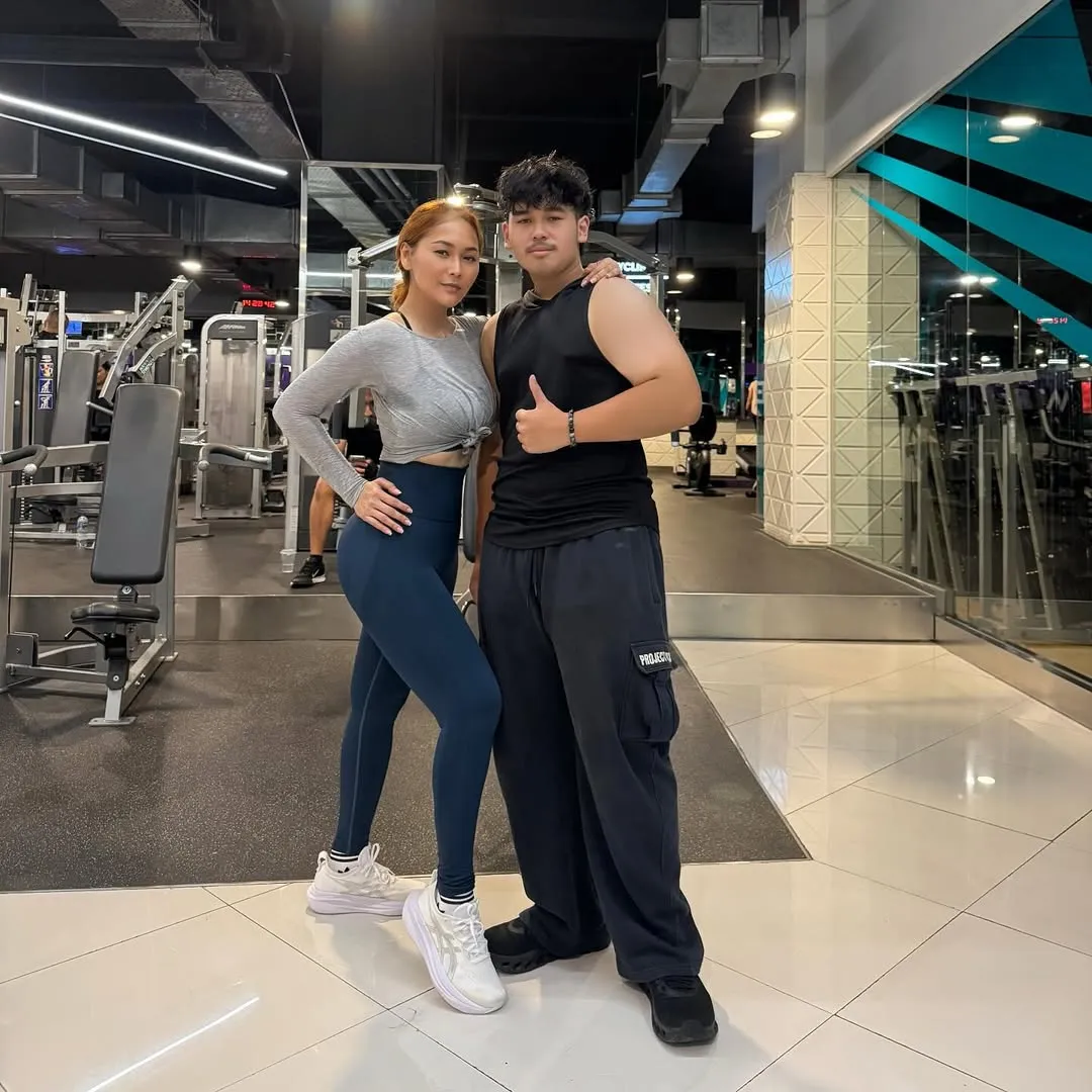 Inul Daratista Olahraga Bareng Anak (cr:instagram.com/inul.d)