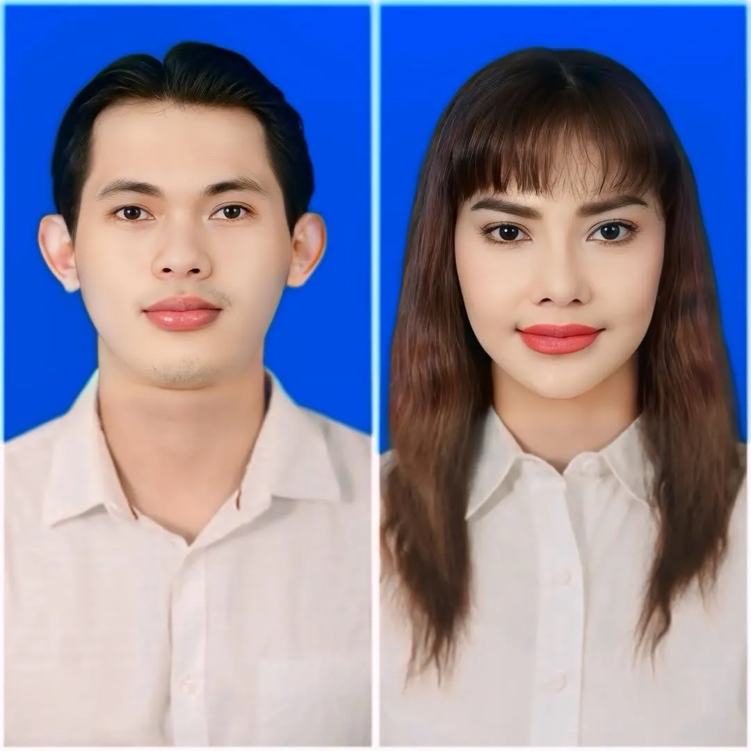 Irma Darmawangsa dan Irfan Sebastian foto latar biru © instagram.com/irmadarmawangsa