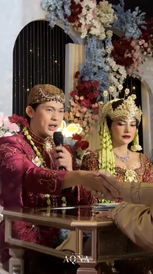 Irma Darmawangsa dan Irfan Sebastian ucap akad nikah © instagram.com/wccku_byaqna