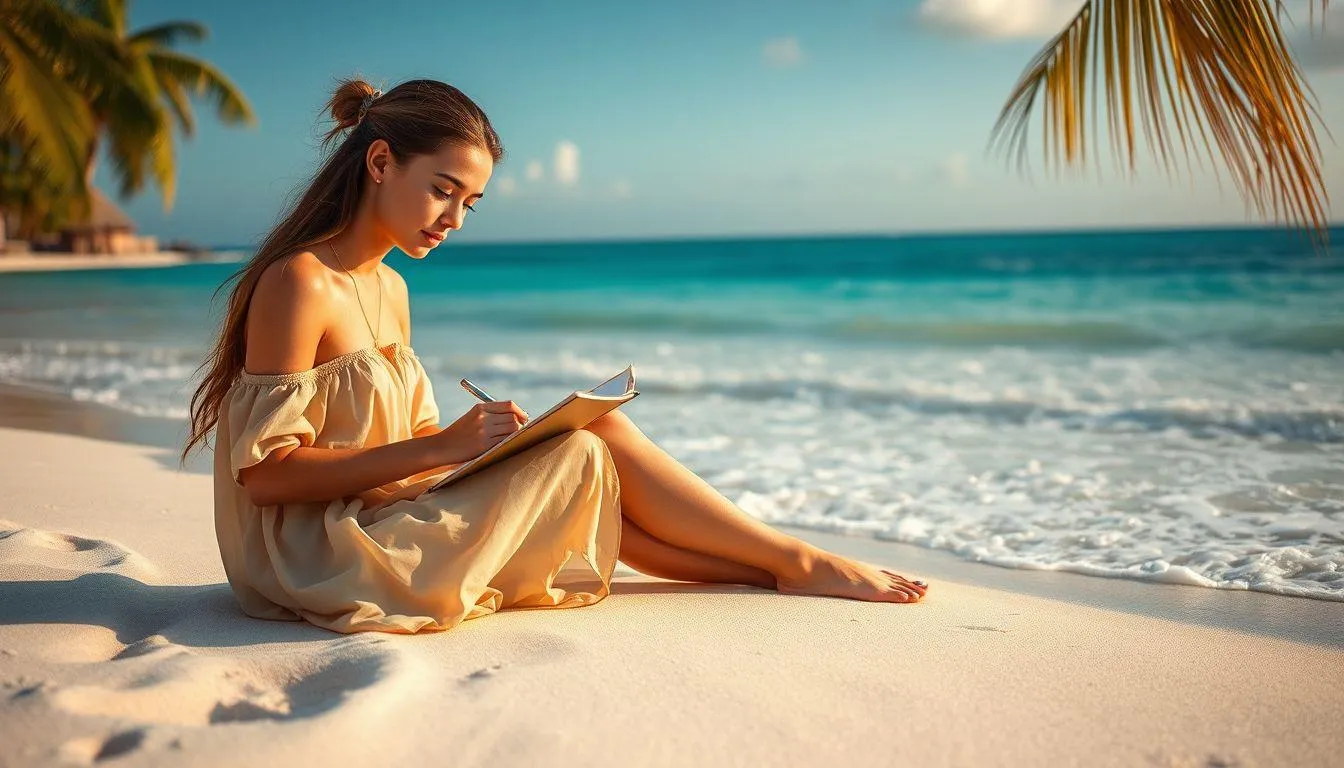 Tips Menulis Island Girl IG Caption yang Engaging (c) Ilustrasi AI