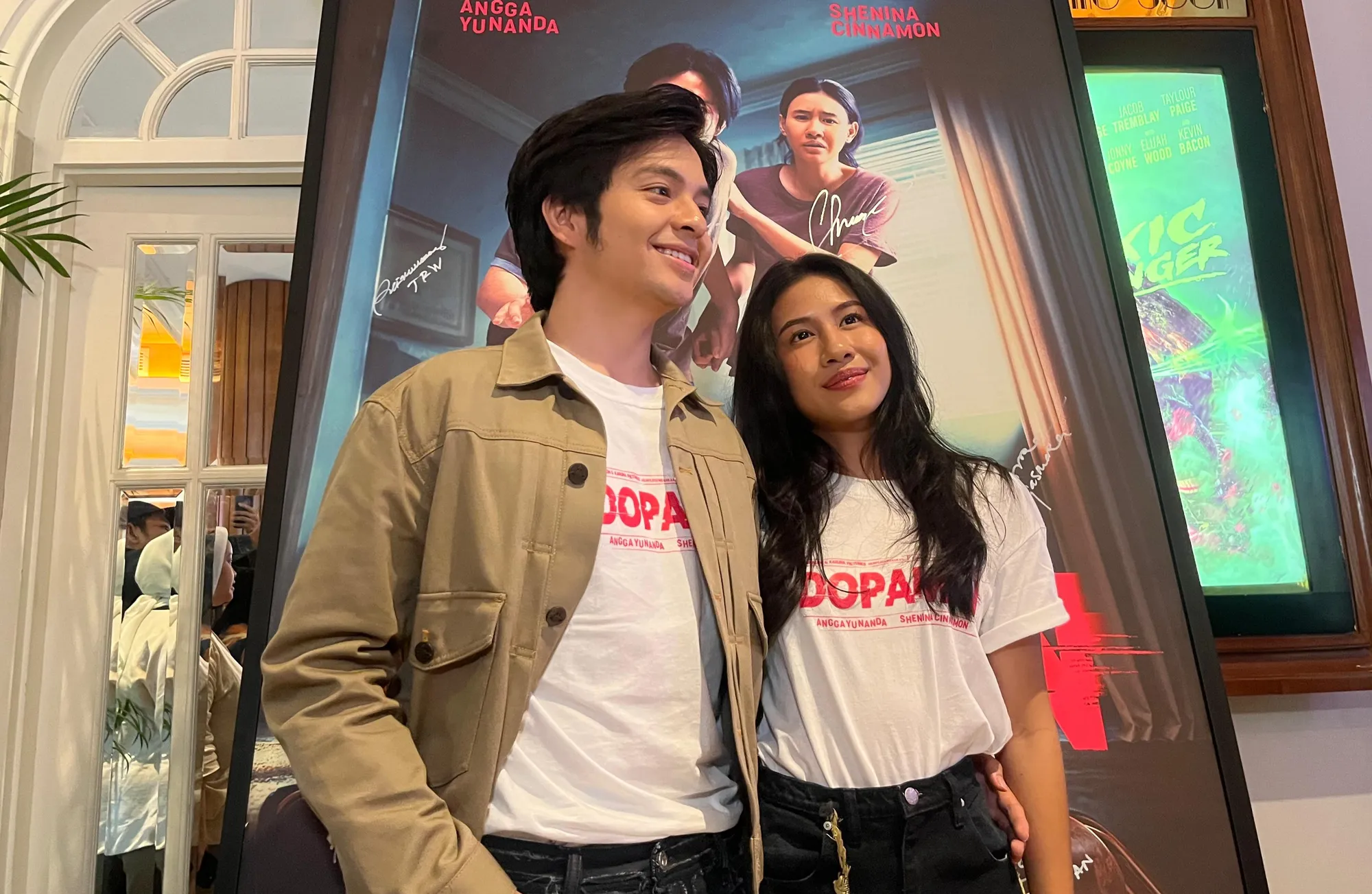 Angga Yunanda dan Shenina Cinnamon Main Film Dopamin (KapanLagi.com/Fikri Alfi Rosyadi)