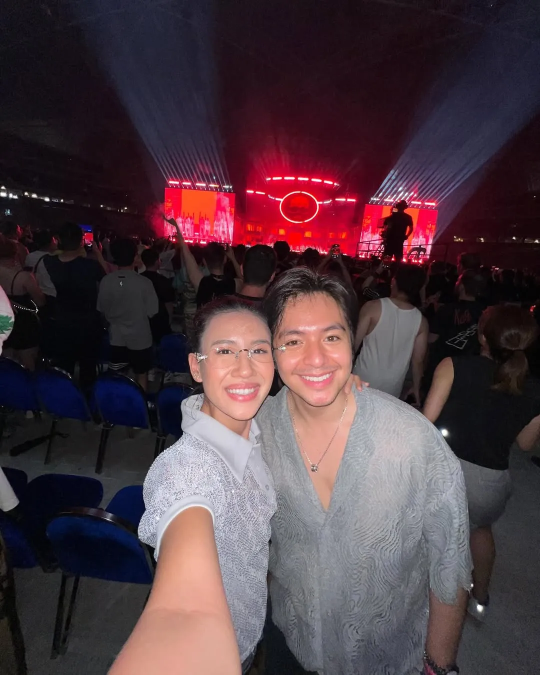Angga dan Shenin Nonton Konser Bareng (credit:Instagram.com/angga)