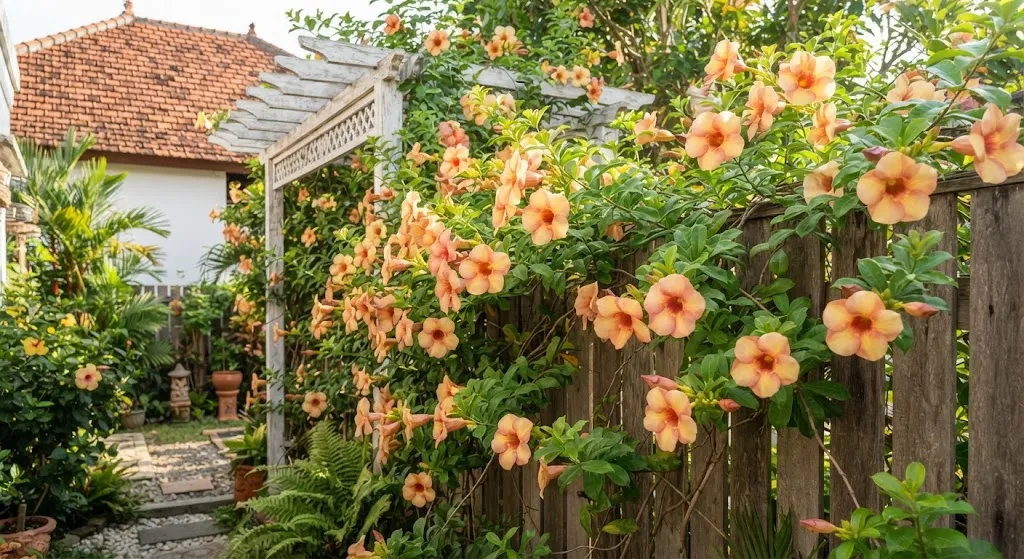 Allamanda Cathartica Jamaican Sunset (AI generated)