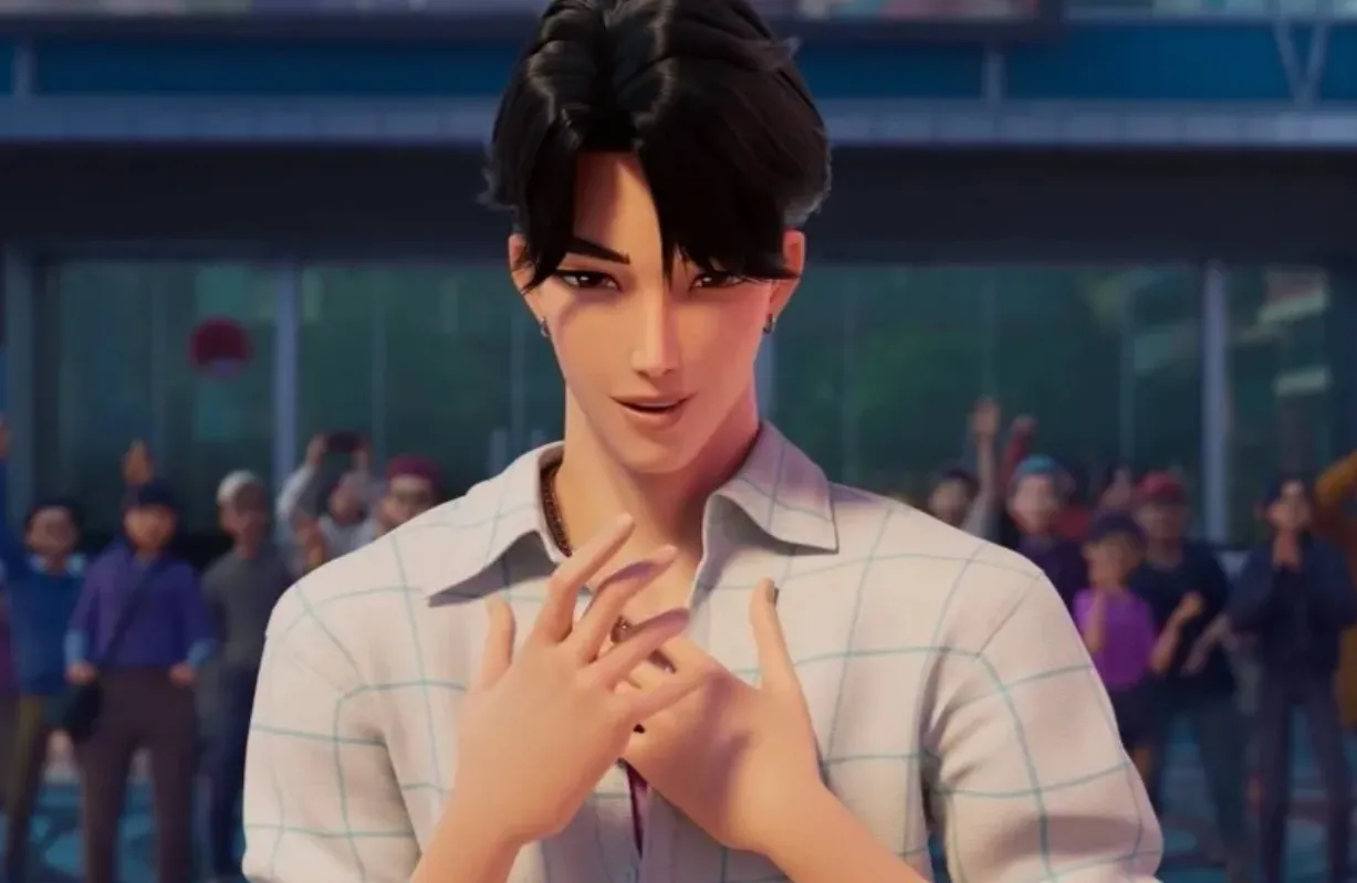 Ekspresi Jinu Kpop Demon Hunters (credit: Netflix)