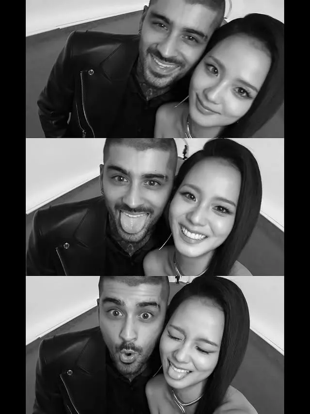 Jisoo BLACKPINK dan Zayn Malik (credit: instagram/sooyaaa_)