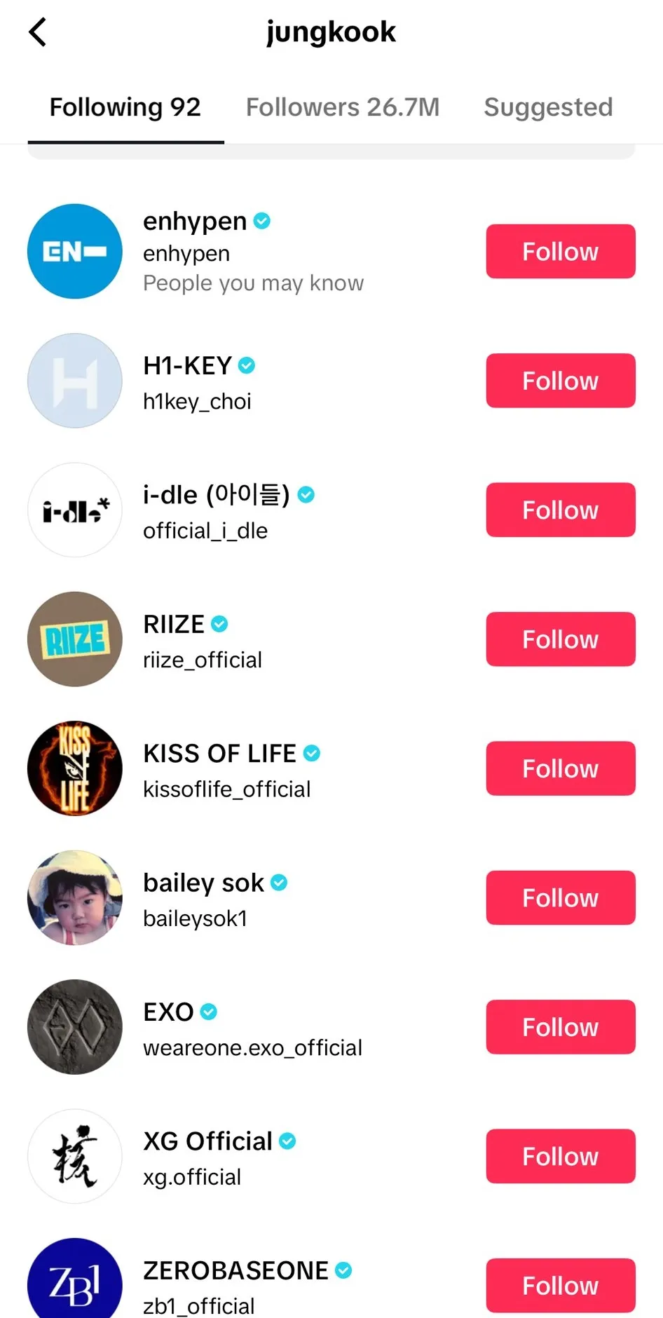 Akun TikTok Jungkook BTS (credit: tiktok.com/@jungkook)