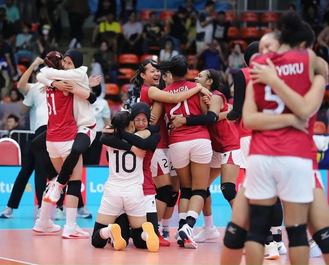 Megawati usai bermain Â© instagram.com/megawatihangestrip