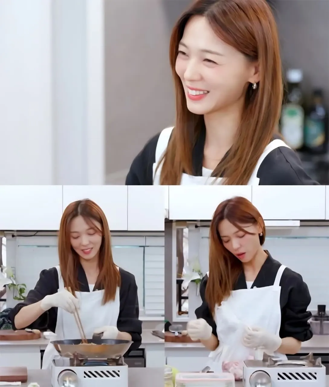 Sunye pamerkan skill masak di Top Recipe at Fun-Staurant / KBS 2TV