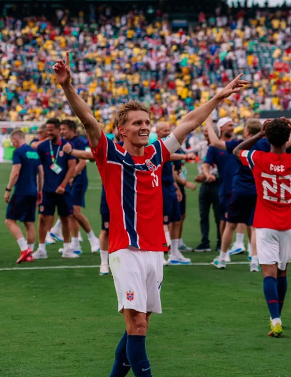 Martin Odegaard sukses membawa Norwegia mengalahkan Brasil di babak 16 besar Piala Dunia 2026. (Instagram.com/odegaard.98)