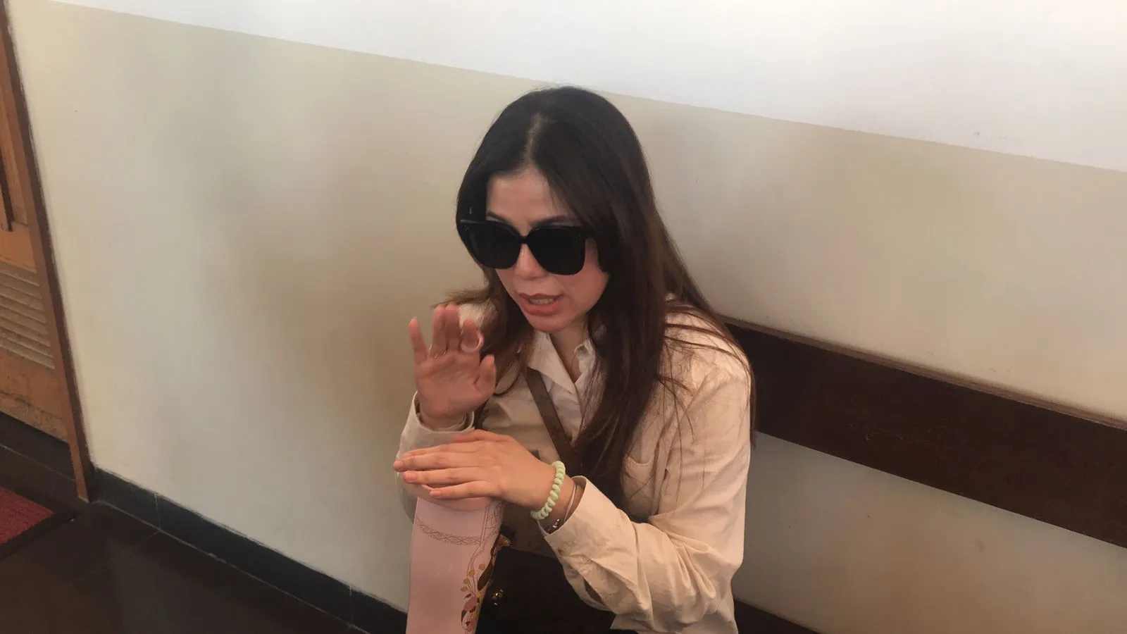 Kamila Diwawancara Awak Media (cr:KapanLagi.com/Sahal Fadhli)