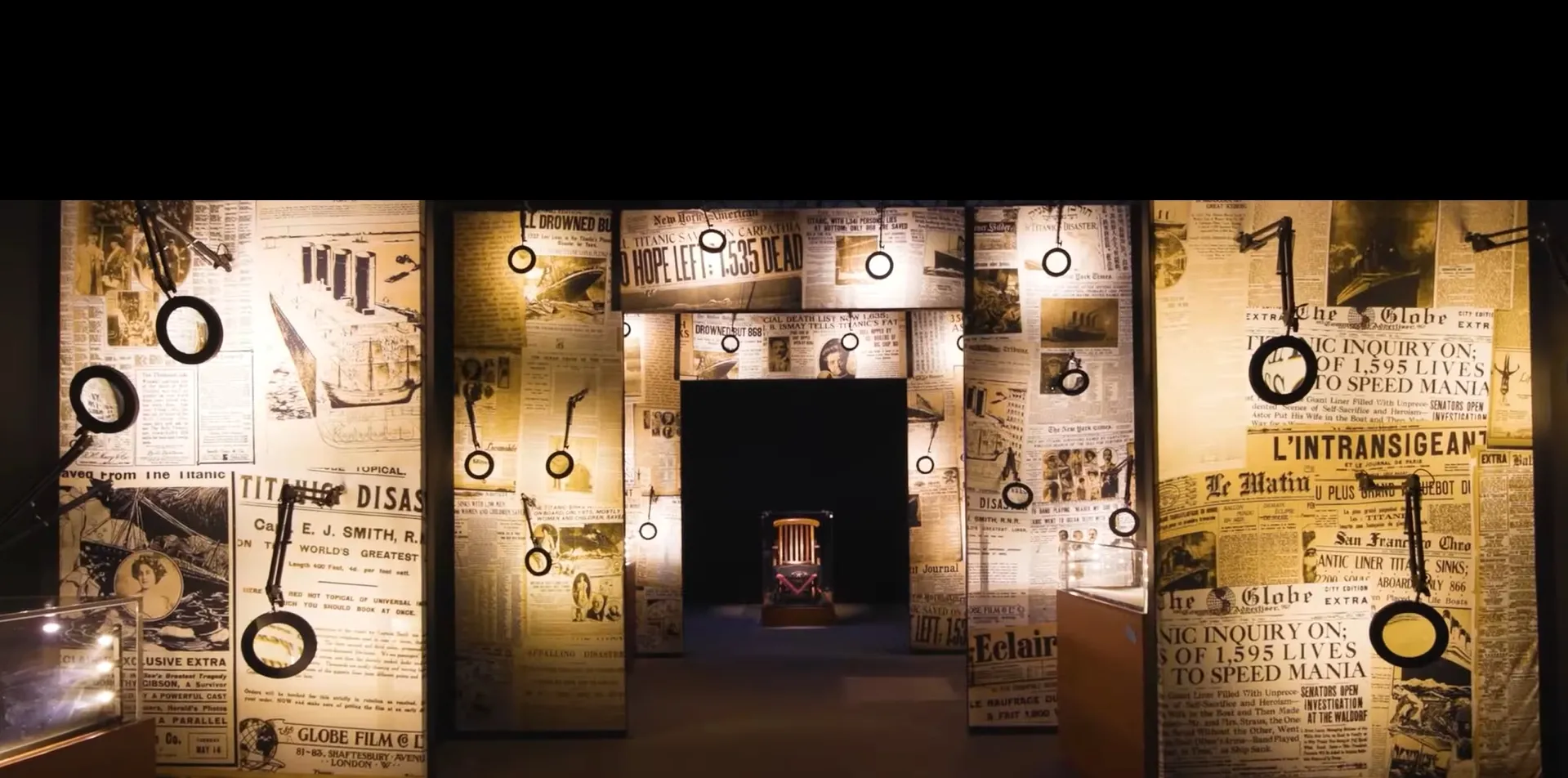 Pameran edisi Singapura hadirkan arsip berita lokal 1912 tentang tragedi Titanic. (c) Expo Titanic