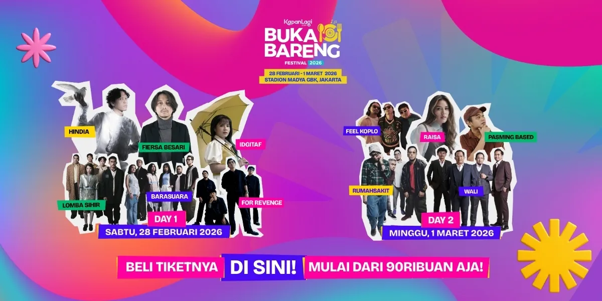 Line Up KapanLagi Buka Bareng Festival 2026 (Credit: KLY)
