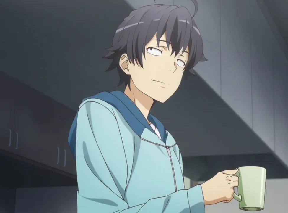 hachiman membawa gelas/IMDb