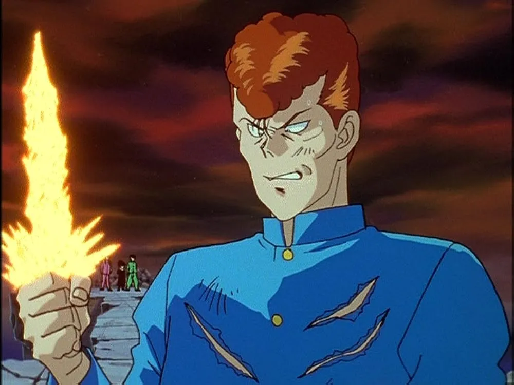 Kazuma Kuwabara outfit biru/IMDb