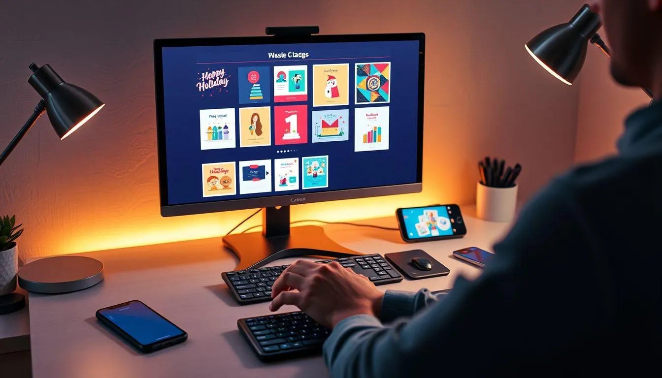 Platform dan Aplikasi untuk Membuat Kartu Digital (c) Ilustrasi AI