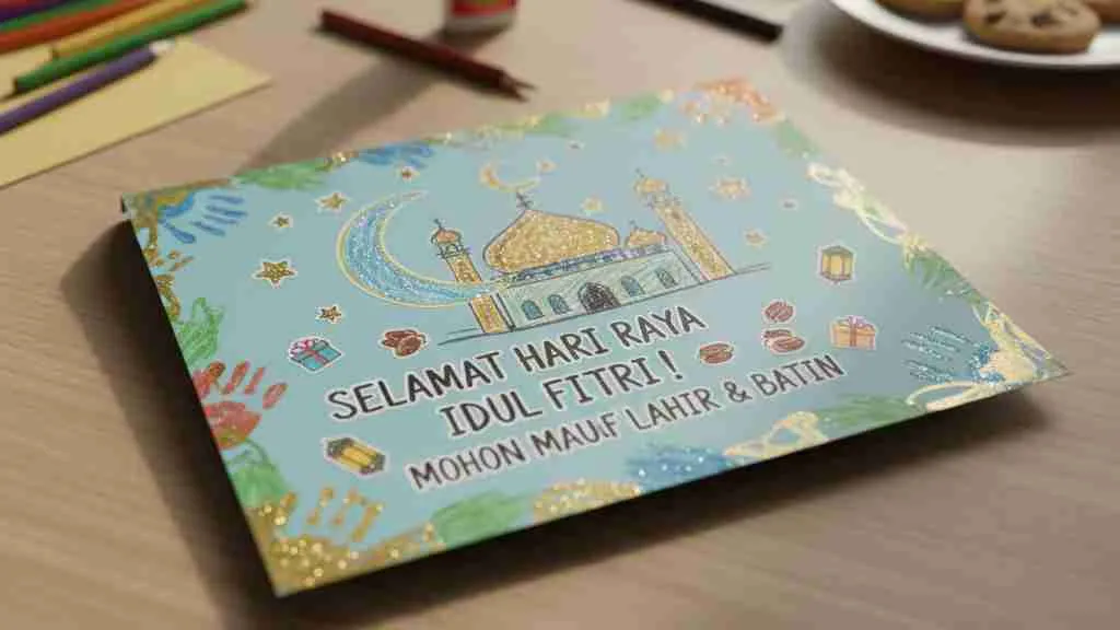 Pengertian dan Manfaat Kartu Ucapan Ramadhan untuk Anak (c) Ilustrasi AI