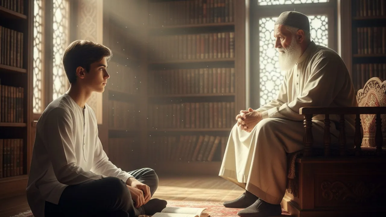 Adab dalam Menuntut Ilmu dan Bergaul dengan Guru (c) Ilustrasi AI