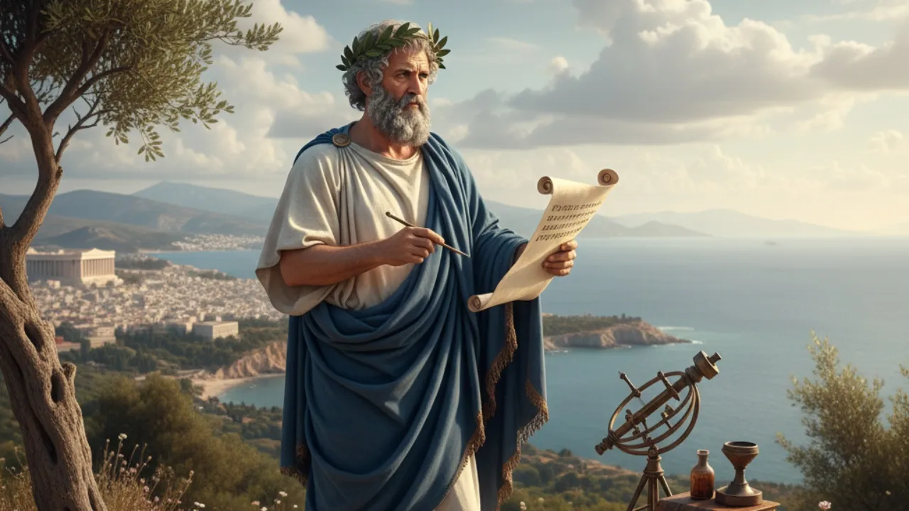 Pengertian dan Makna Kata Bijak Aristoteles (c) Ilustrasi AI