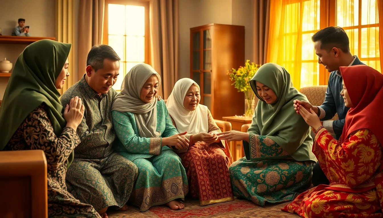 Kata Bijak Idul Fitri untuk Keluarga dan Orang Tua (c) Ilustrasi AI