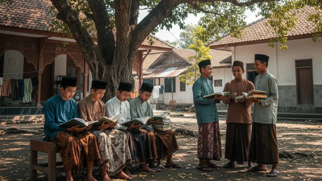 Pengertian dan Makna Kata Bijak Hari Santri (c) Ilustrasi AI