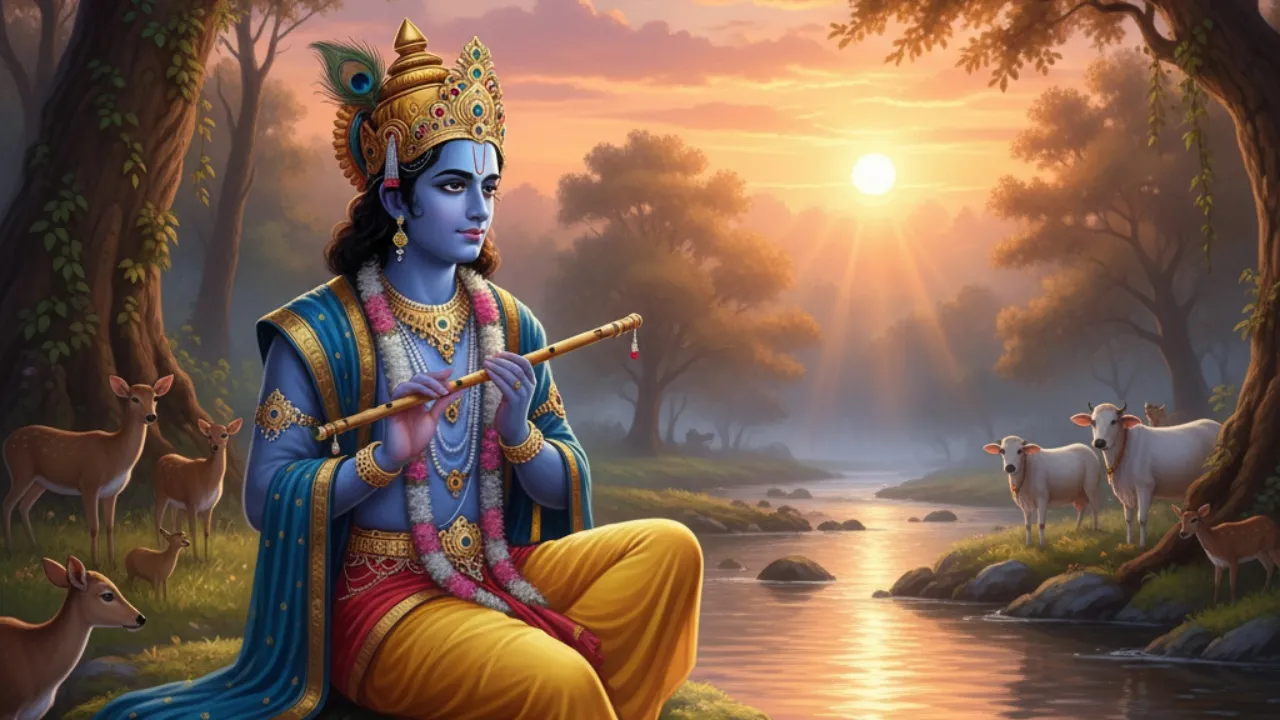 Hubungan Jiwa dengan Tuhan dalam Ajaran Krisna (c) Ilustrasi AI