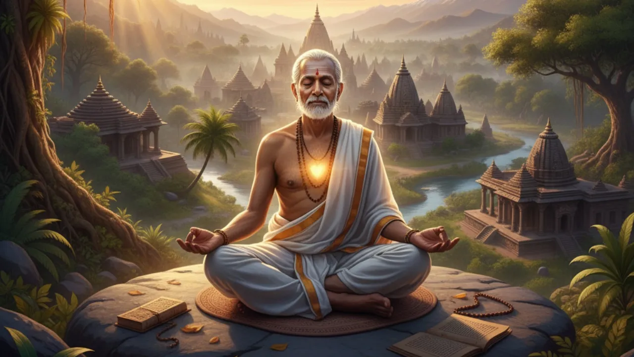 Transformasi Jiwa Melalui Kebijaksanaan Krisna (c) Ilustrasi AI