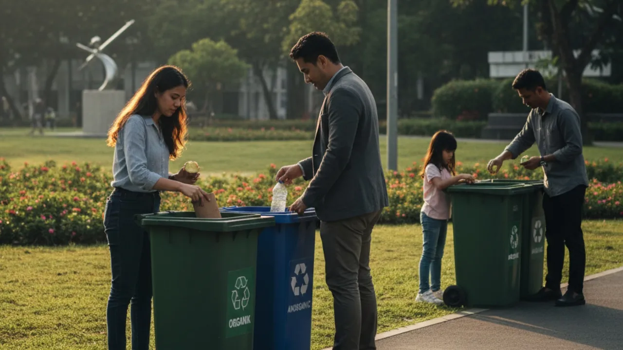 Dampak Positif Penerapan Kata Bijak Larangan Buang Sampah (c) Ilustrasi AI