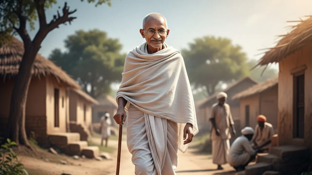 Kata Bijak Mahatma Gandhi tentang Perubahan Diri (c) Ilustrasi AI