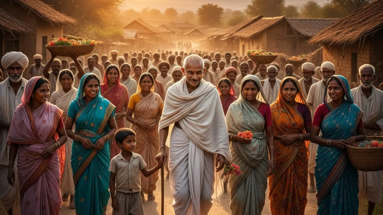 Kata Bijak Mahatma Gandhi tentang Cinta dan Kasih Sayang (c) Ilustrasi AI