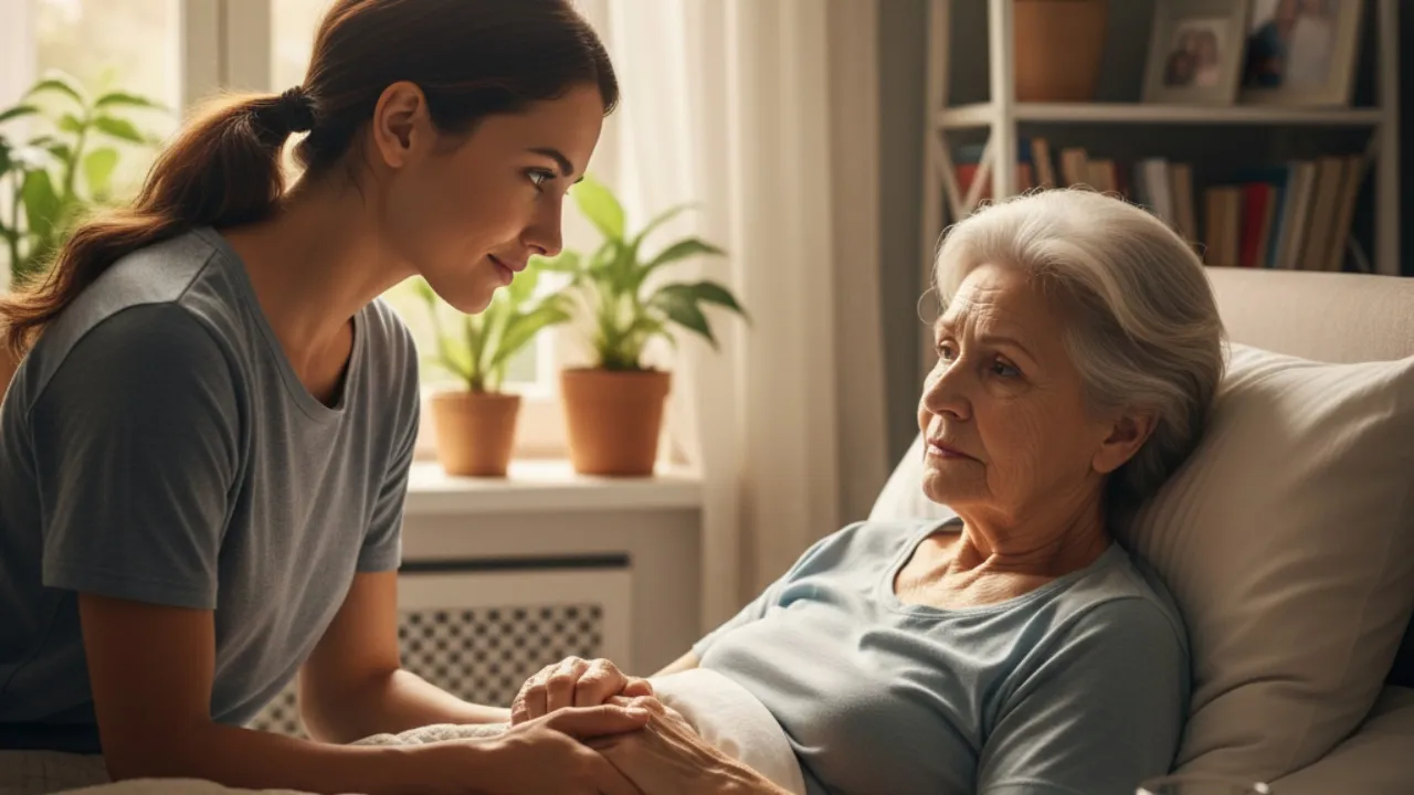 Kesabaran dan Keikhlasan dalam Merawat Orang Tua yang Sakit (c) Ilustrasi AI