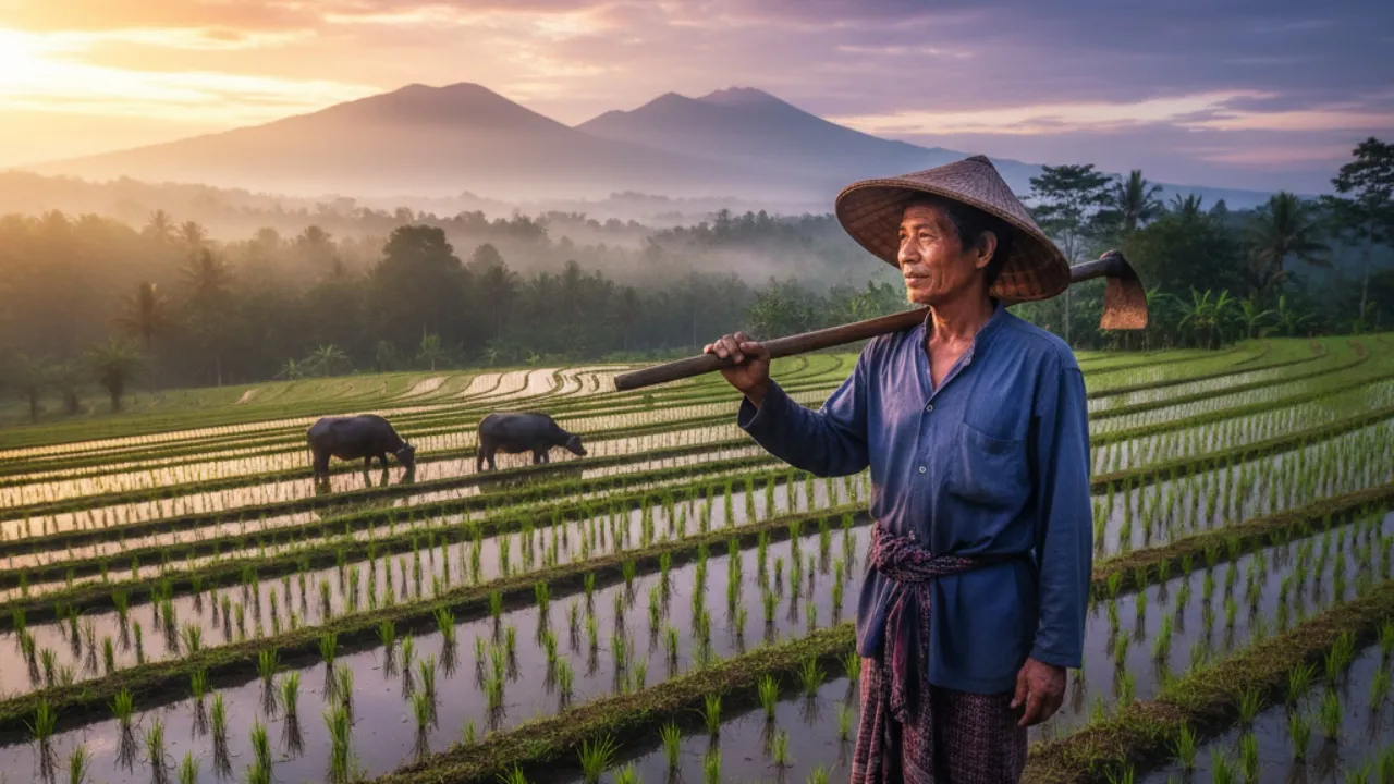 Kata Bijak Petani tentang Kehidupan Bermasyarakat (c) Ilustrasi AI