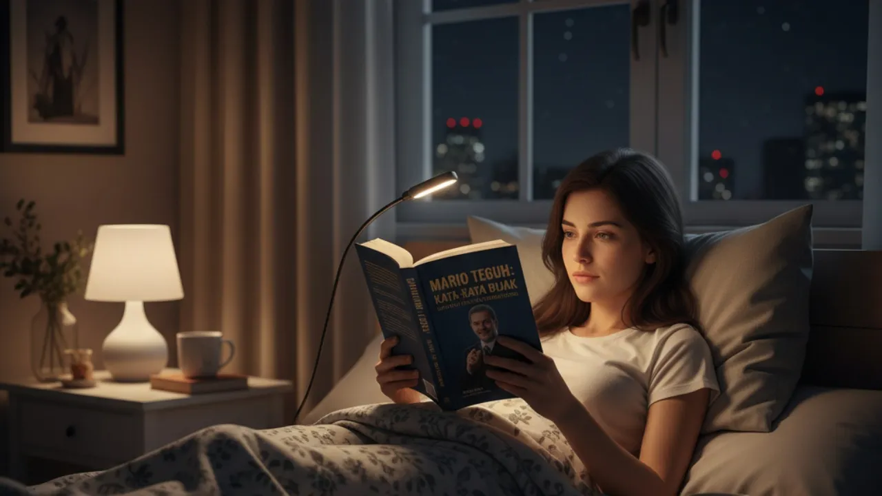 Cara Menerapkan Kata Bijak Mario Teguh dalam Rutinitas Tidur (c) Ilustrasi AI