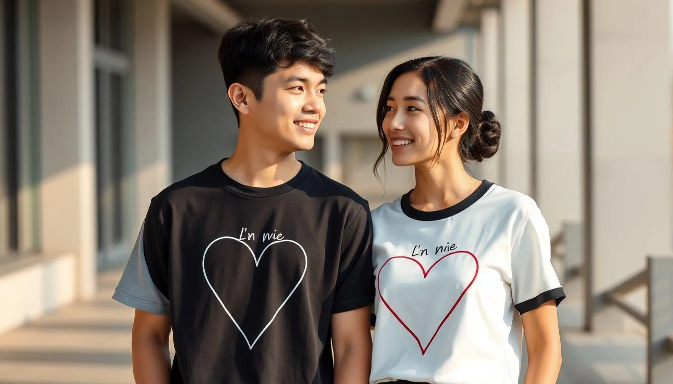 Tren Kata-Kata Baju Couple Keren Terkini (c) Ilustrasi AI