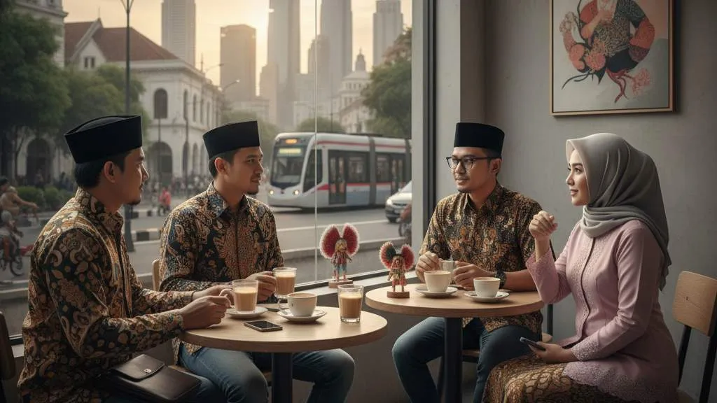 Fungsi Sosial dan Budaya Kata-Kata Betawi (c) Ilustrasi AI