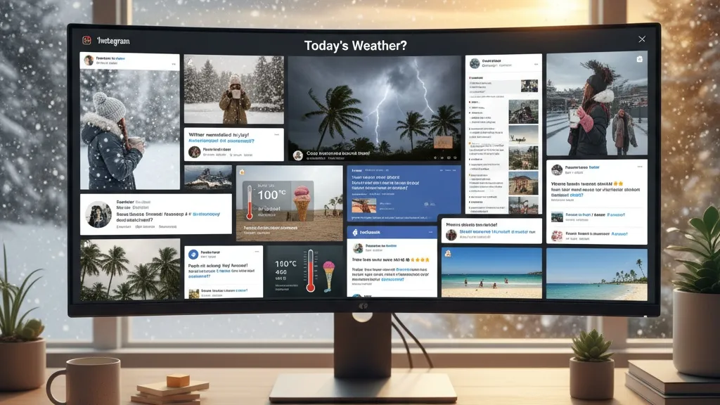 Kata-Kata Cuaca dalam Era Digital dan Media Sosial (c) Ilustrasi AI