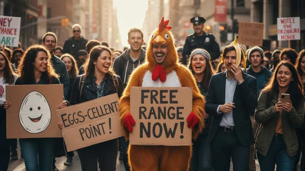 Contoh Kata-Kata Demo Lucu yang Viral (c) Ilustrasi AI