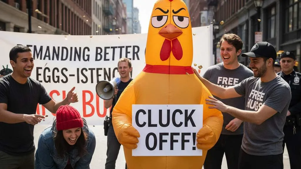 Dampak Psikologis Humor dalam Demonstrasi (c) Ilustrasi AI