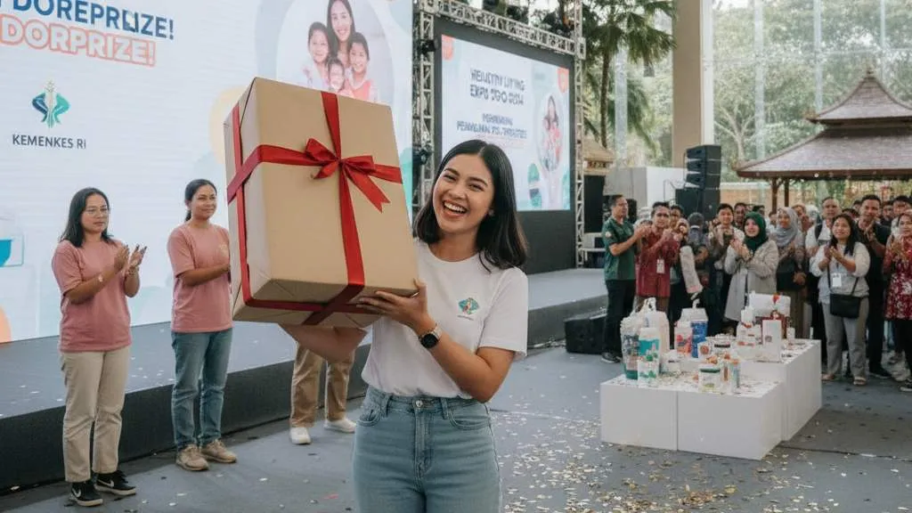 Tips Menggunakan Kata-Kata Doorprize Lucu dalam Acara (c) Ilustrasi AI