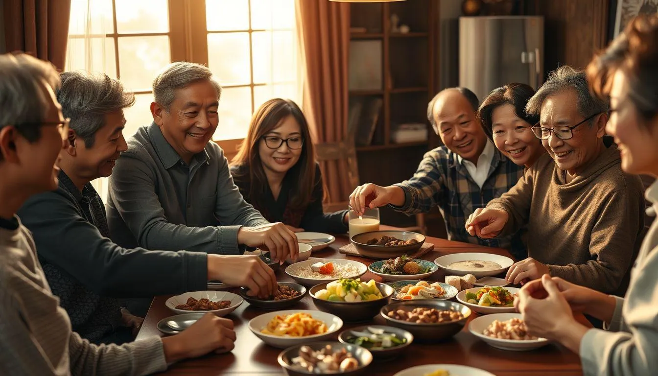 Makanan sebagai Sumber Kebahagiaan dan Kebersamaan (c) Ilustrasi AI