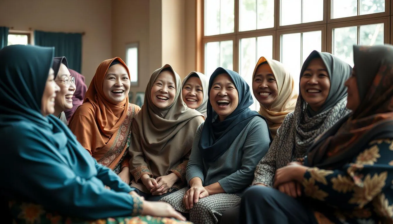 Dampak Positif Humor Janda dalam Masyarakat (c) Ilustrasi AI