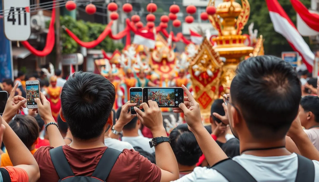 Penggunaan Kata-Kata Karnaval Lucu di Media Sosial (c) Ilustrasi AI