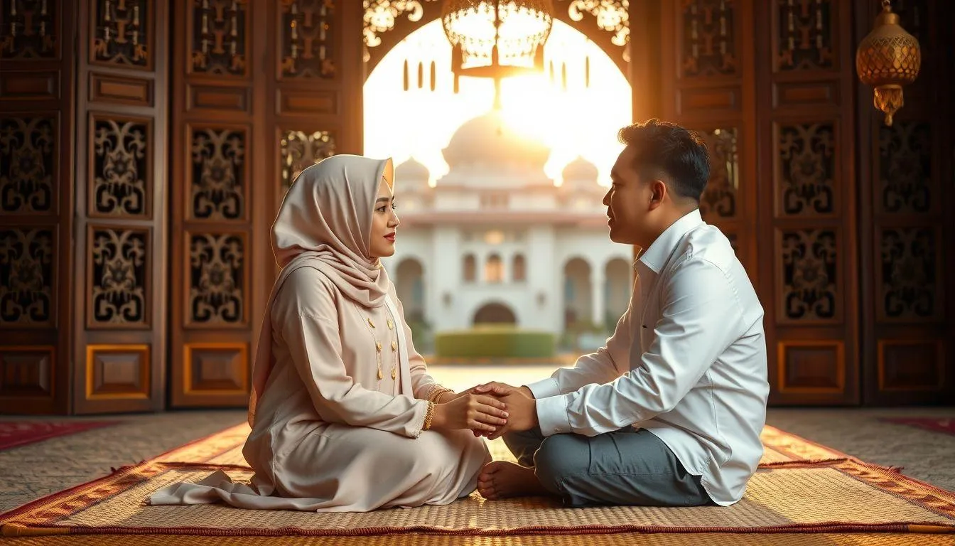 Ucapan Idul Fitri 2026 untuk Pasangan dan Orang Terkasih (c) Ilustrasi AI